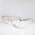 Gold cat-eye brillant shiny