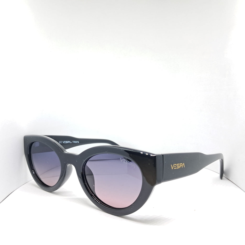 Vespa cat-eye black mask