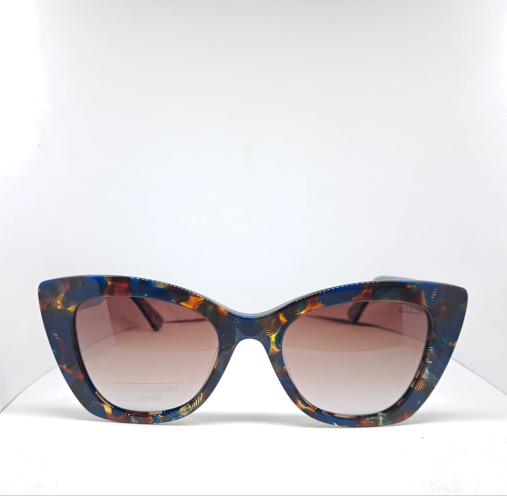 Silmo cat-eye blue carey