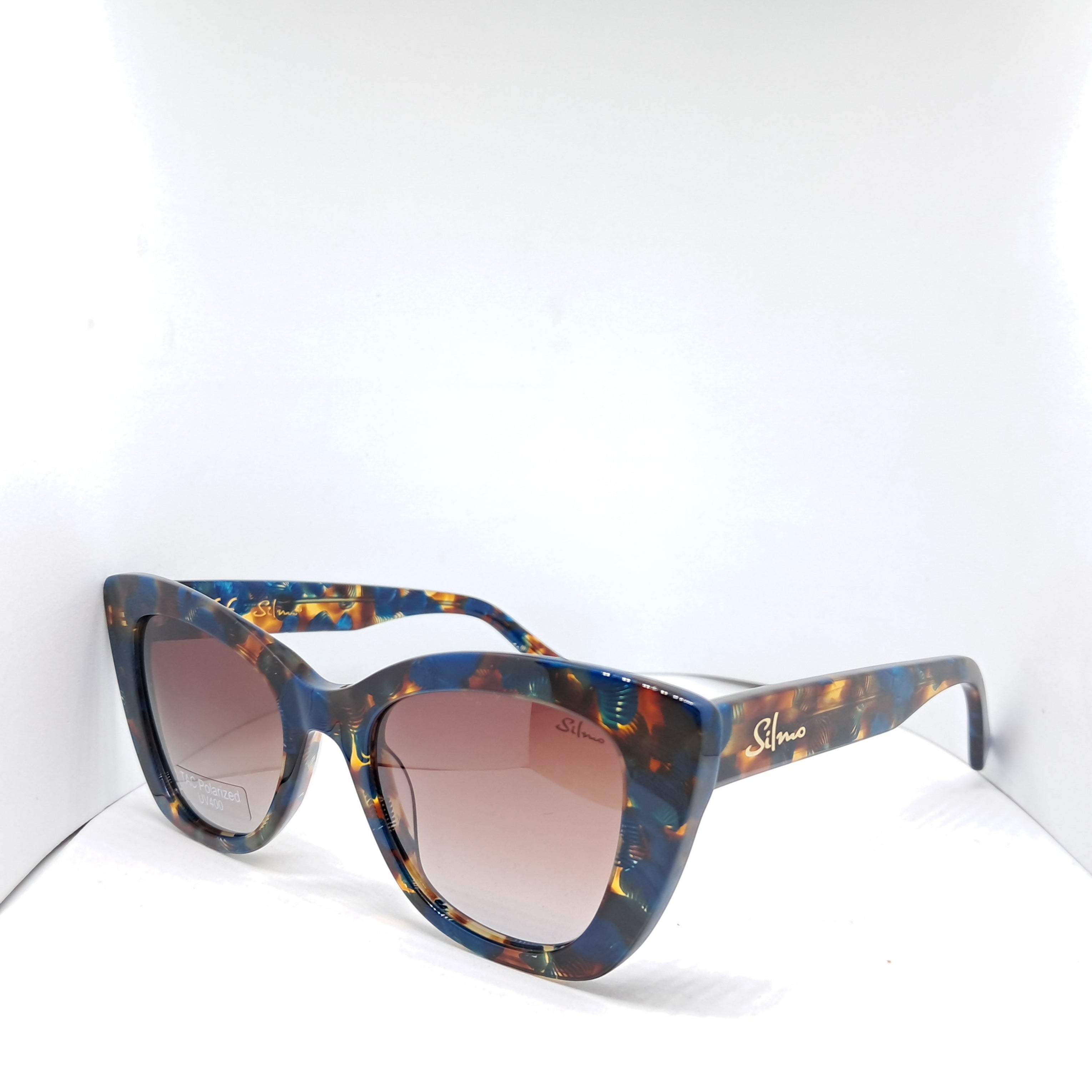 Silmo cat-eye blue carey