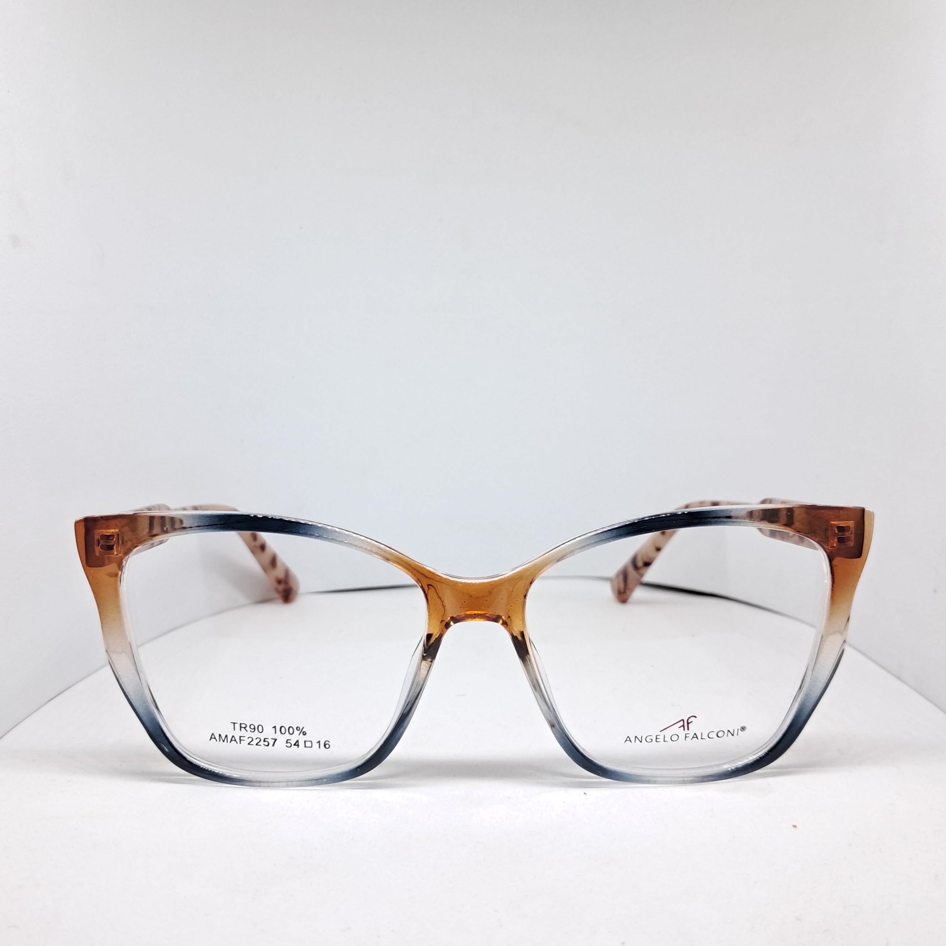 Angelo Falconi cat-eye transparent orange/blue