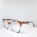 Angelo Falconi cat-eye transparent orange/blue