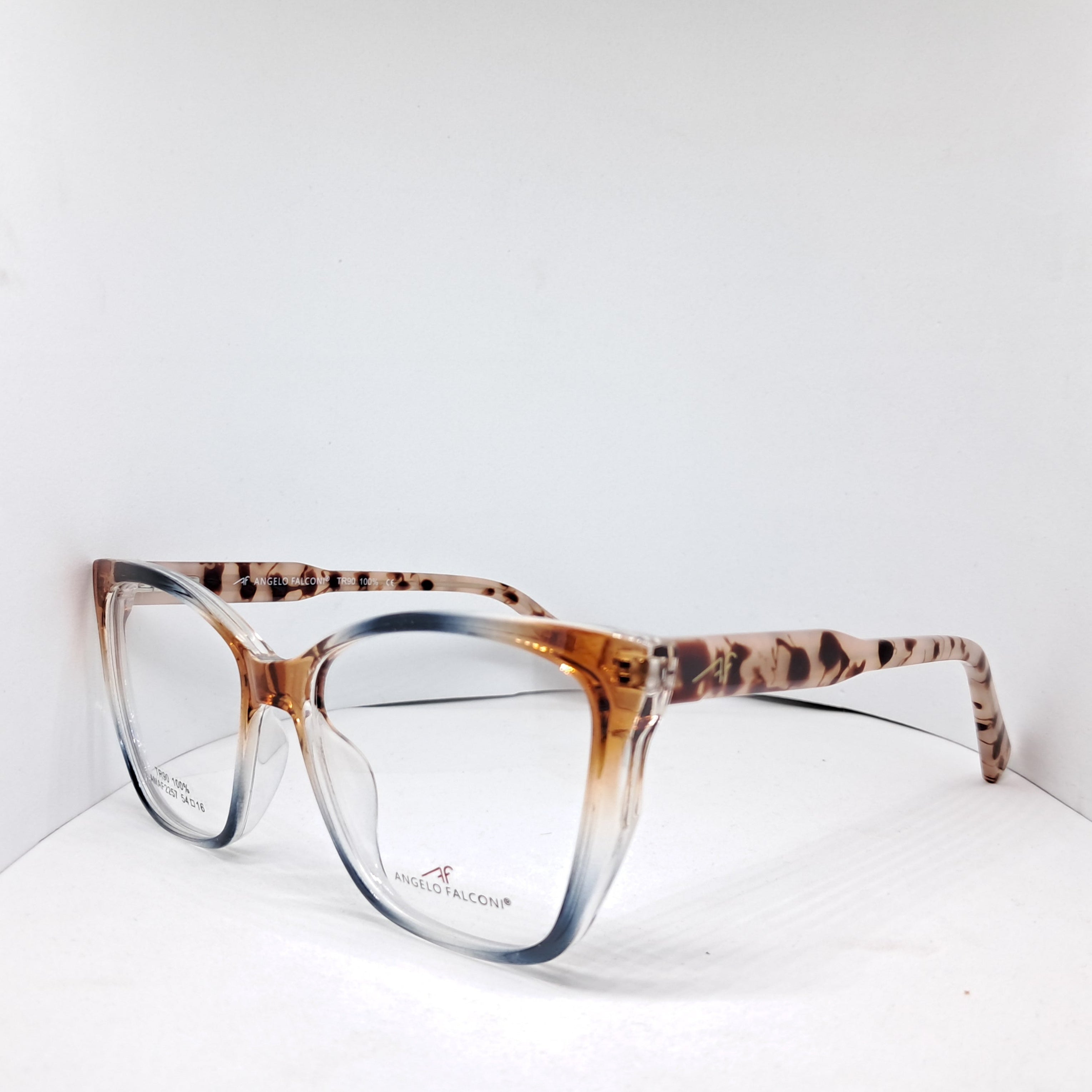 Angelo Falconi cat-eye transparent orange/blue