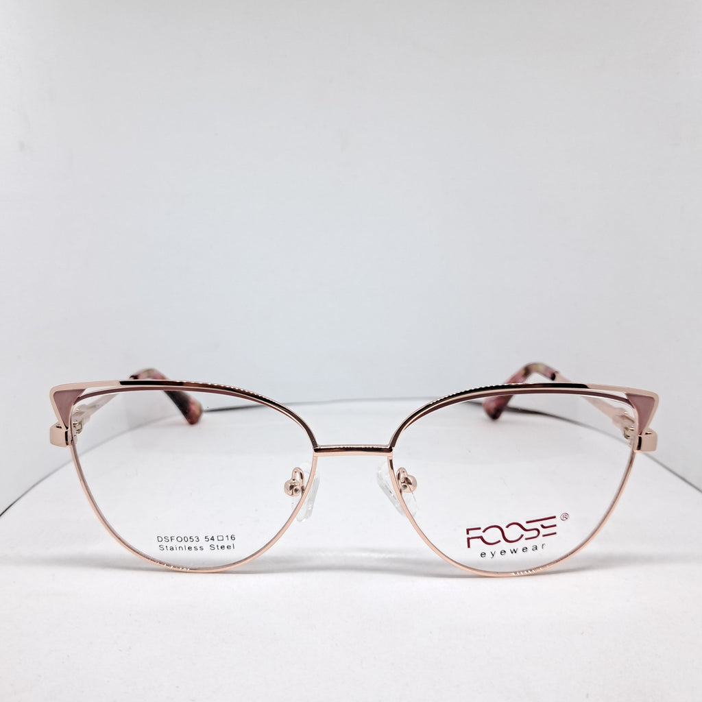 Foose cat-eye metallic rose gold