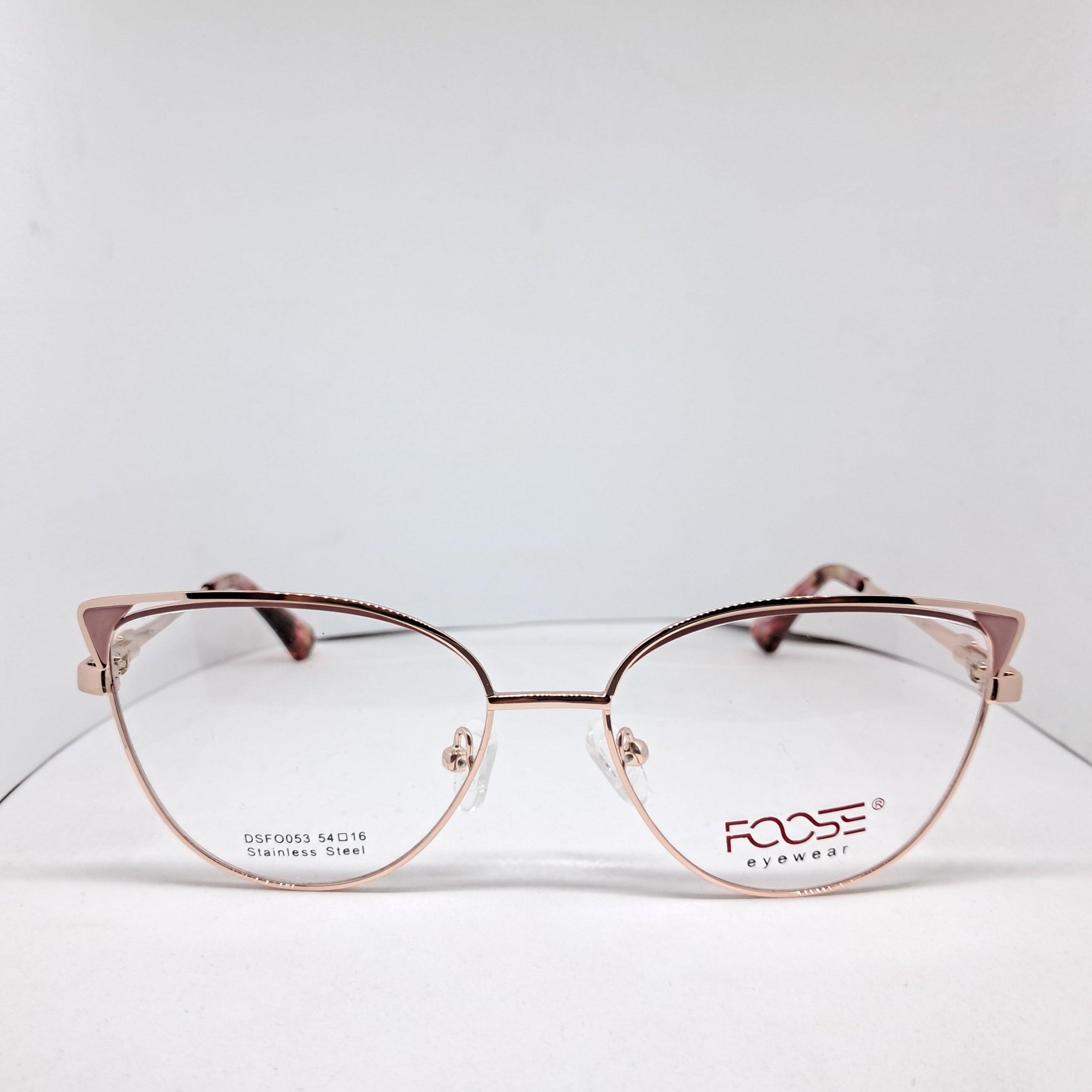 Foose cat-eye metallic rose gold