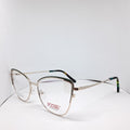 Foose cat-eye metallic silver green