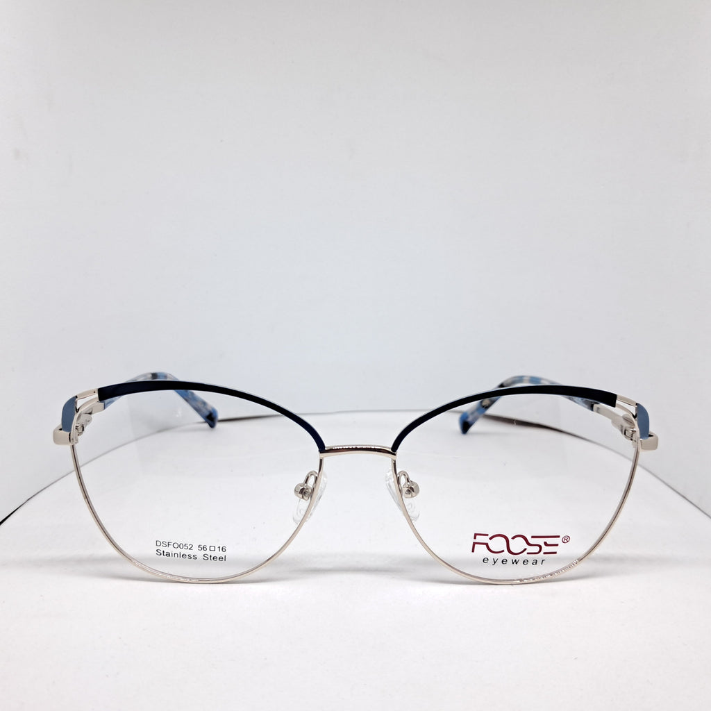 Foose cat-eye metallic silver blue