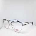 Foose cat-eye metallic silver blue