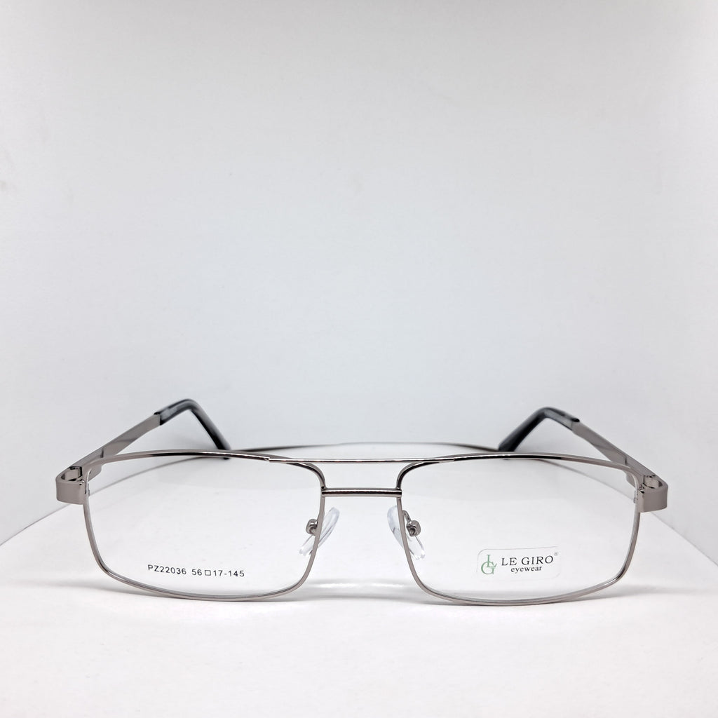 Le Giro silver rectangular aviator