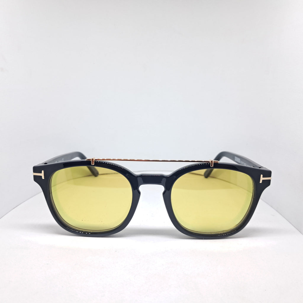 Silmo clip-on round black/gold