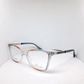 Angelo Falconi cat eye transparent blue