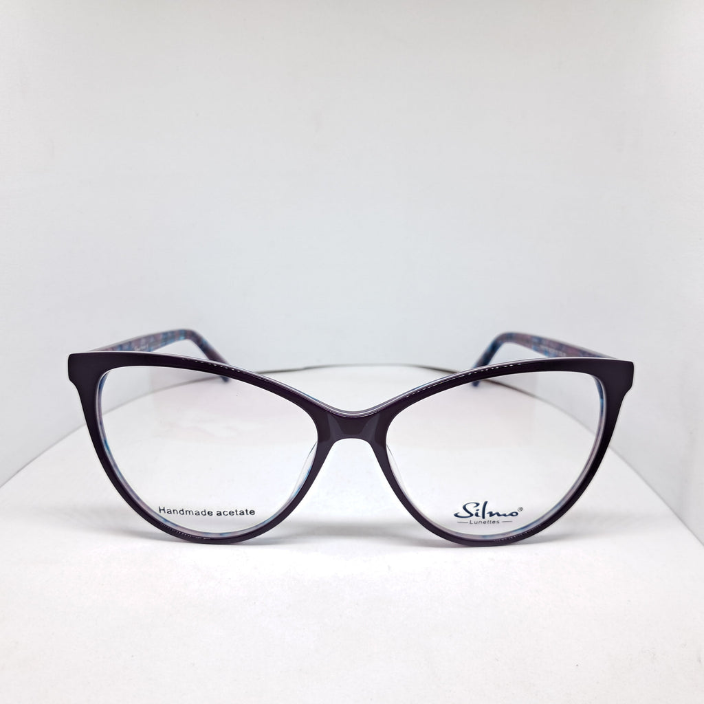 Silmo cat-eye marbled purple