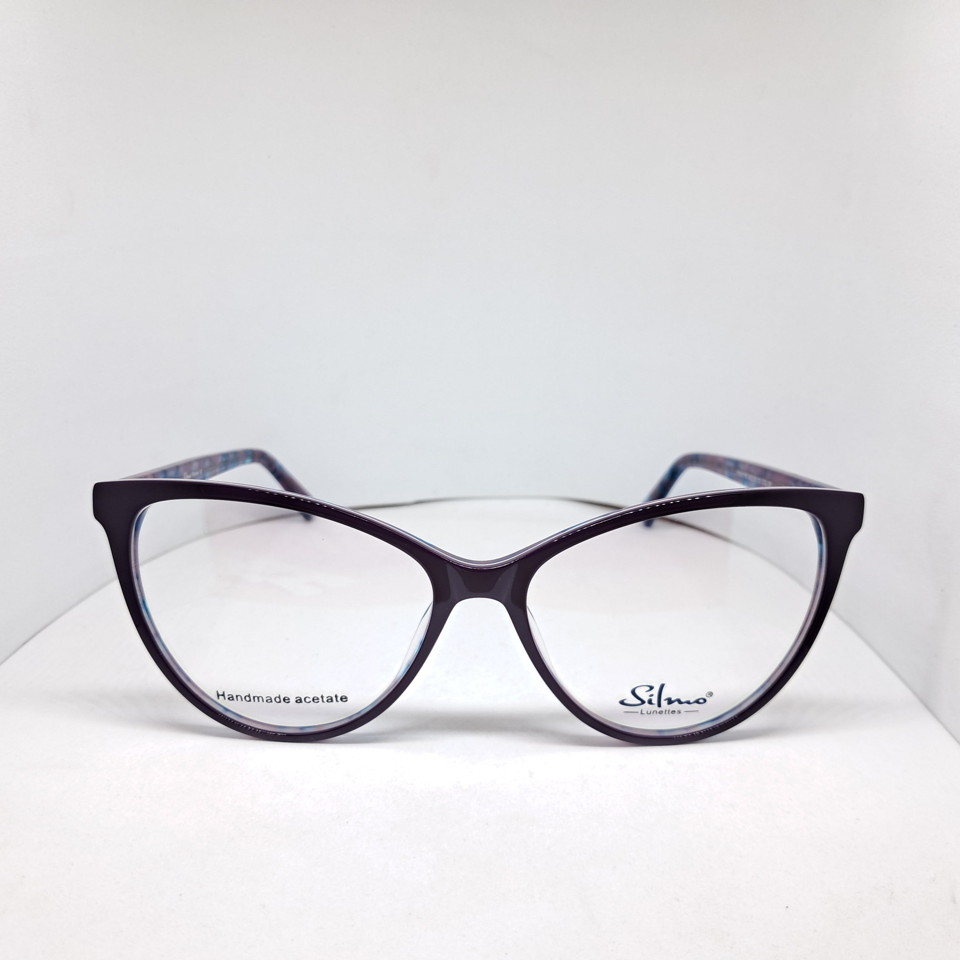 Silmo cat-eye marbled purple