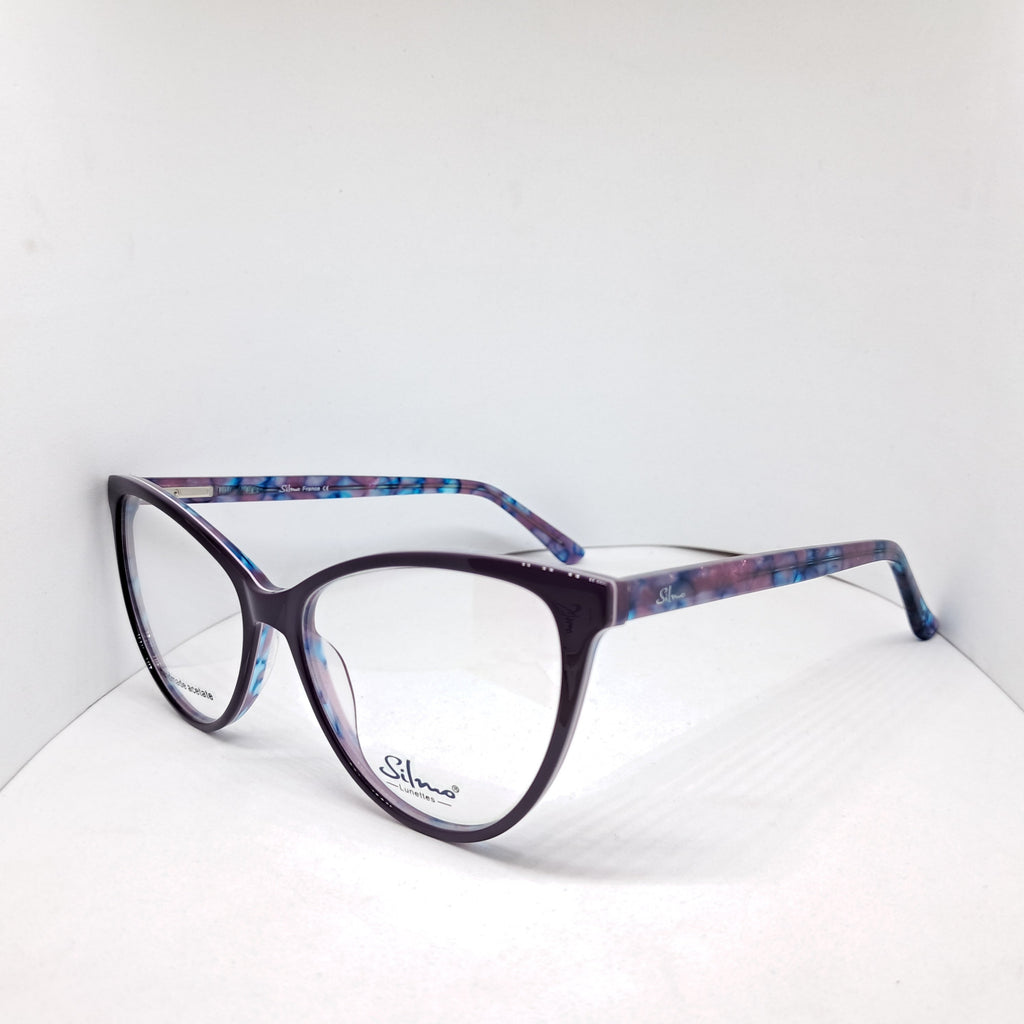 Silmo cat-eye marbled purple