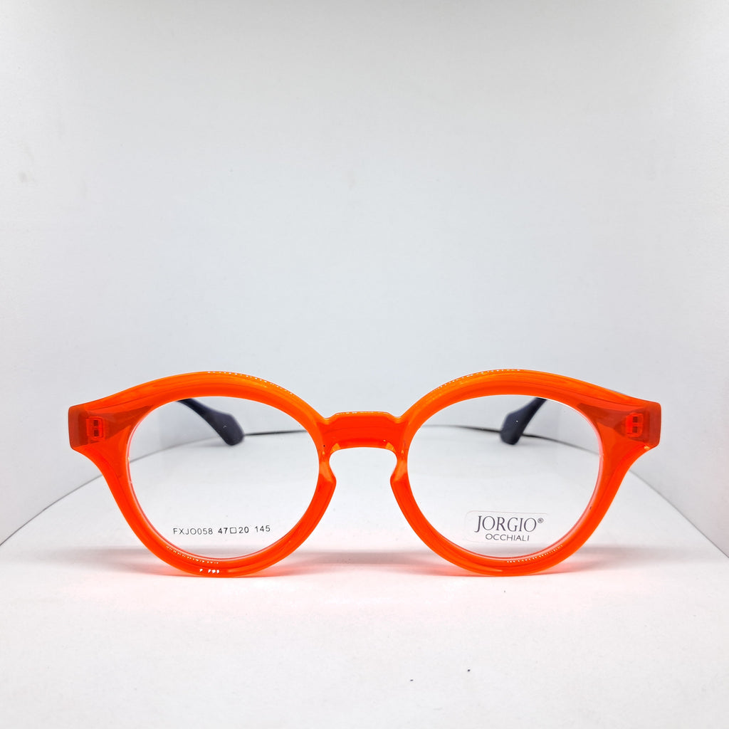 Jorgio round fluorescent orange