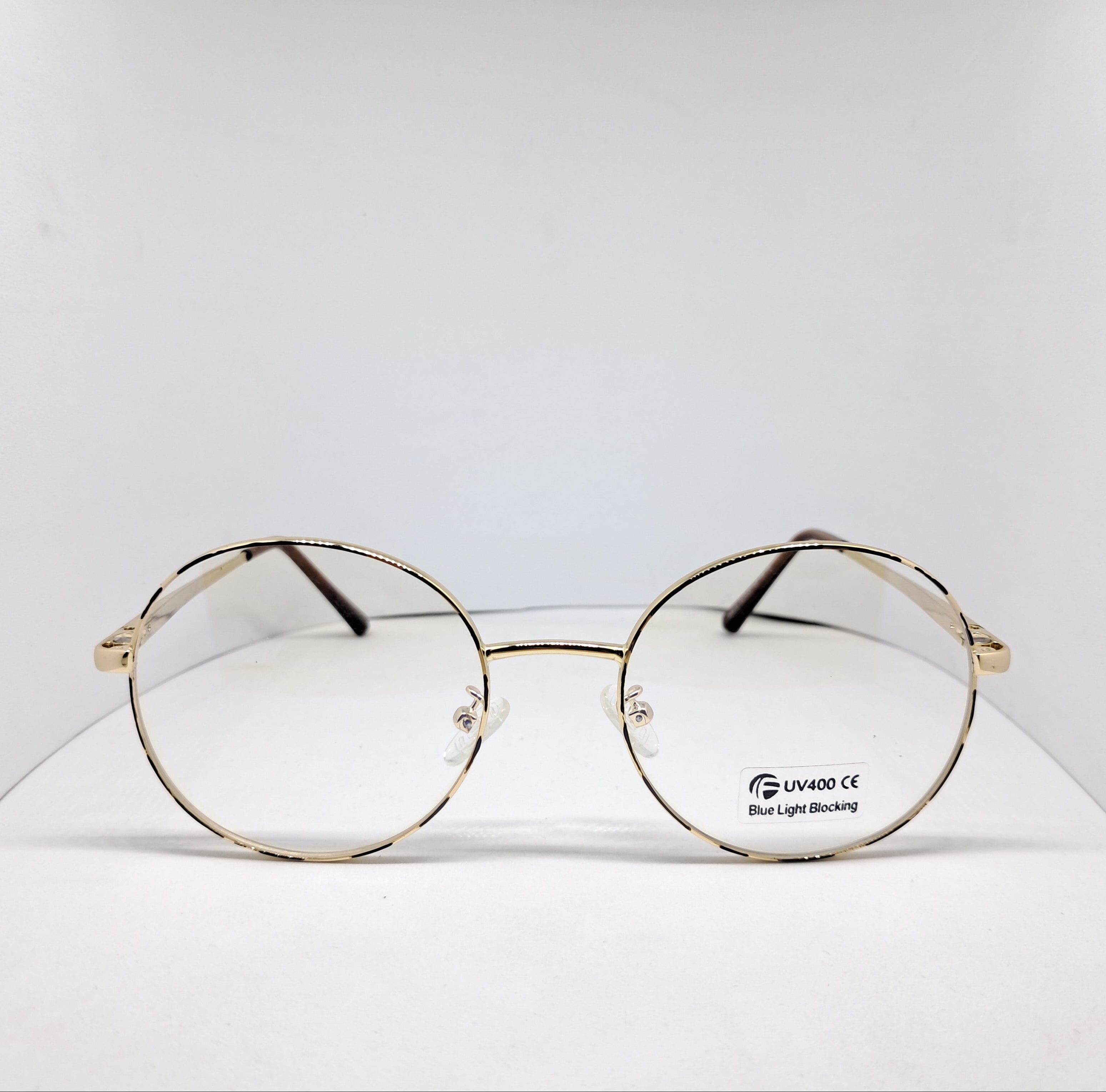 Clip-on round gold