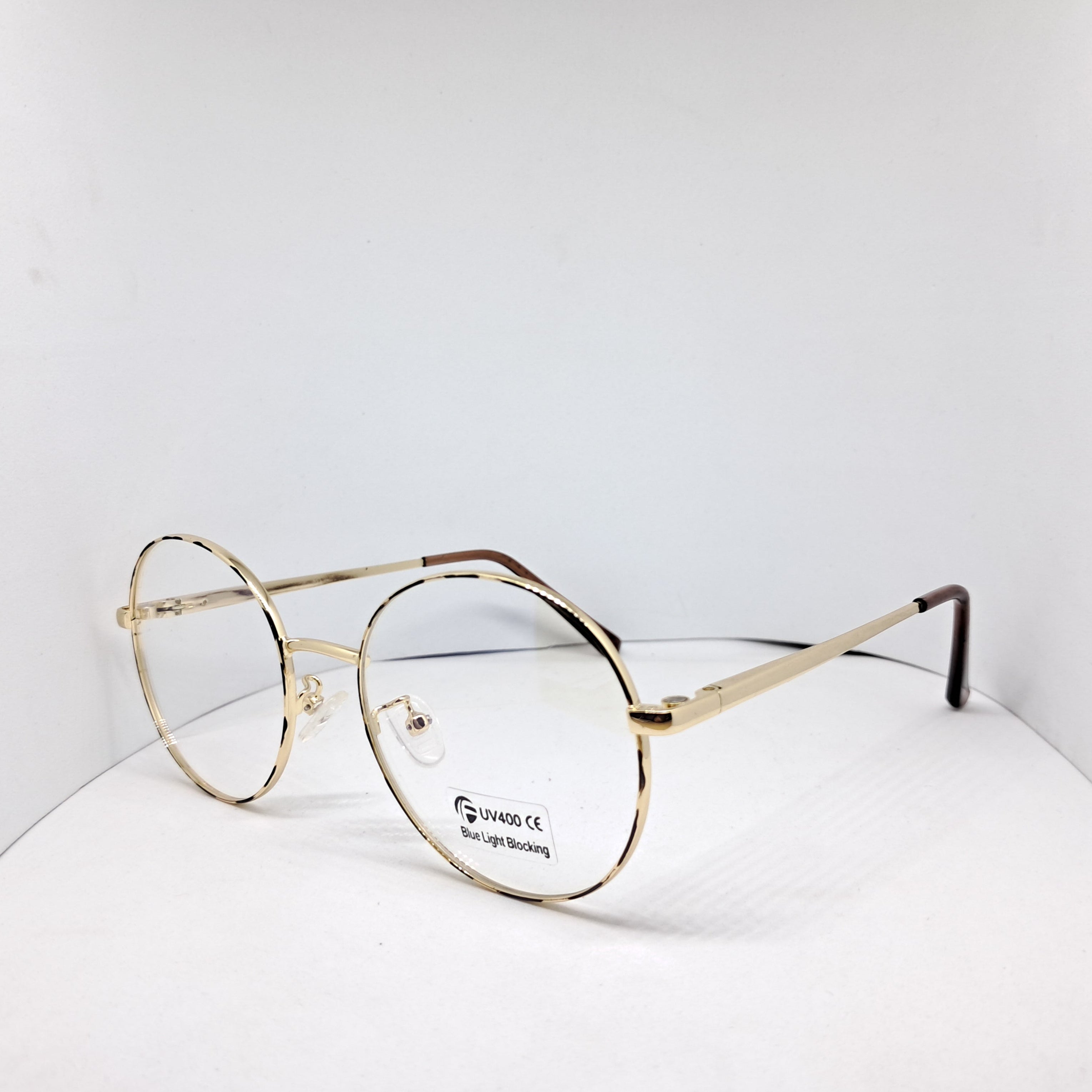 Clip-on round gold