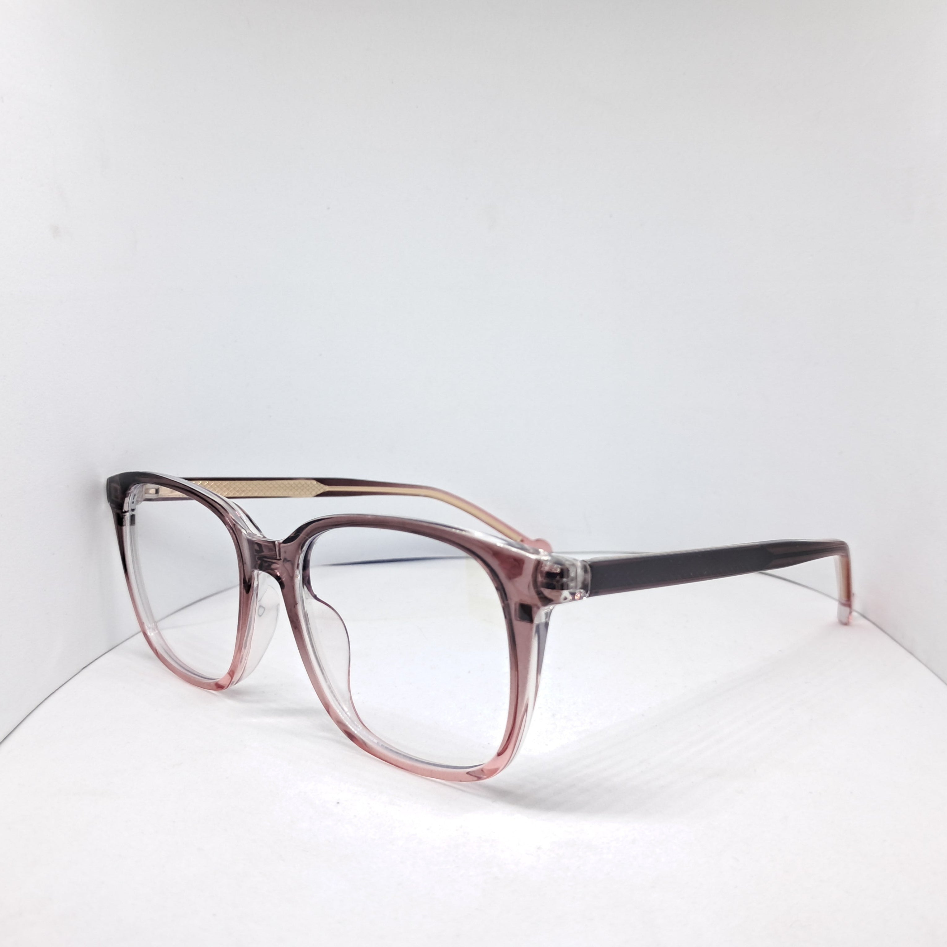 Clip-on square dark red