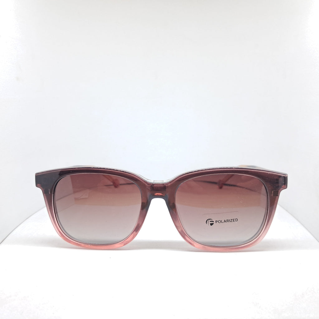 Clip-on square dark red