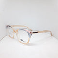 Dioxy cat-eye transparent peach