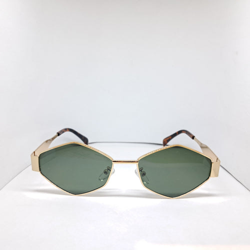 90's hexagon green