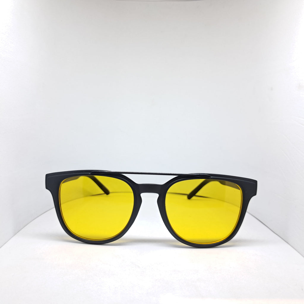 Black square aviator