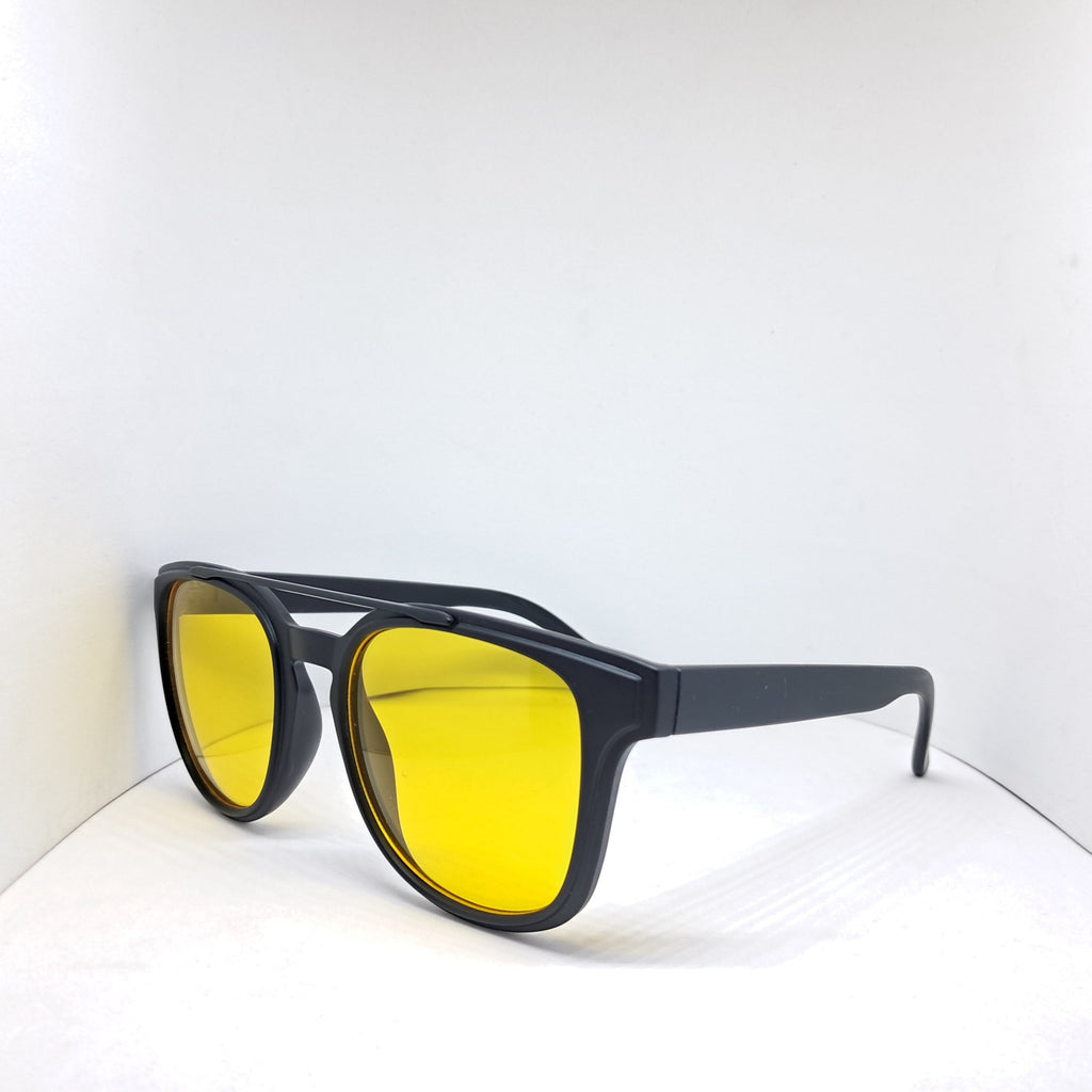 Black square aviator