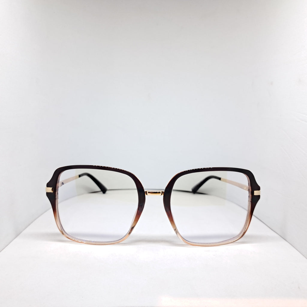 Clip-on square brown en degradé