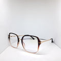 Clip-on square brown en degradé