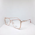 Square metallic rose gold