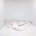 Silmo clip-on hexagon metallic rose gold