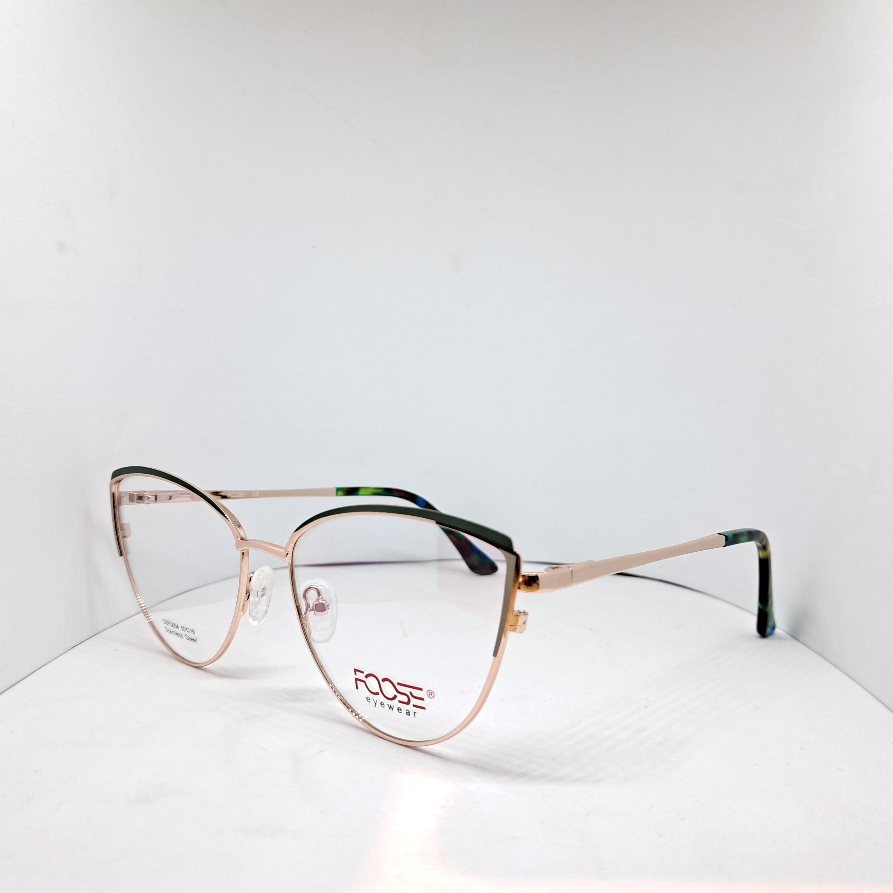 Foose cat-eye metallic gold green
