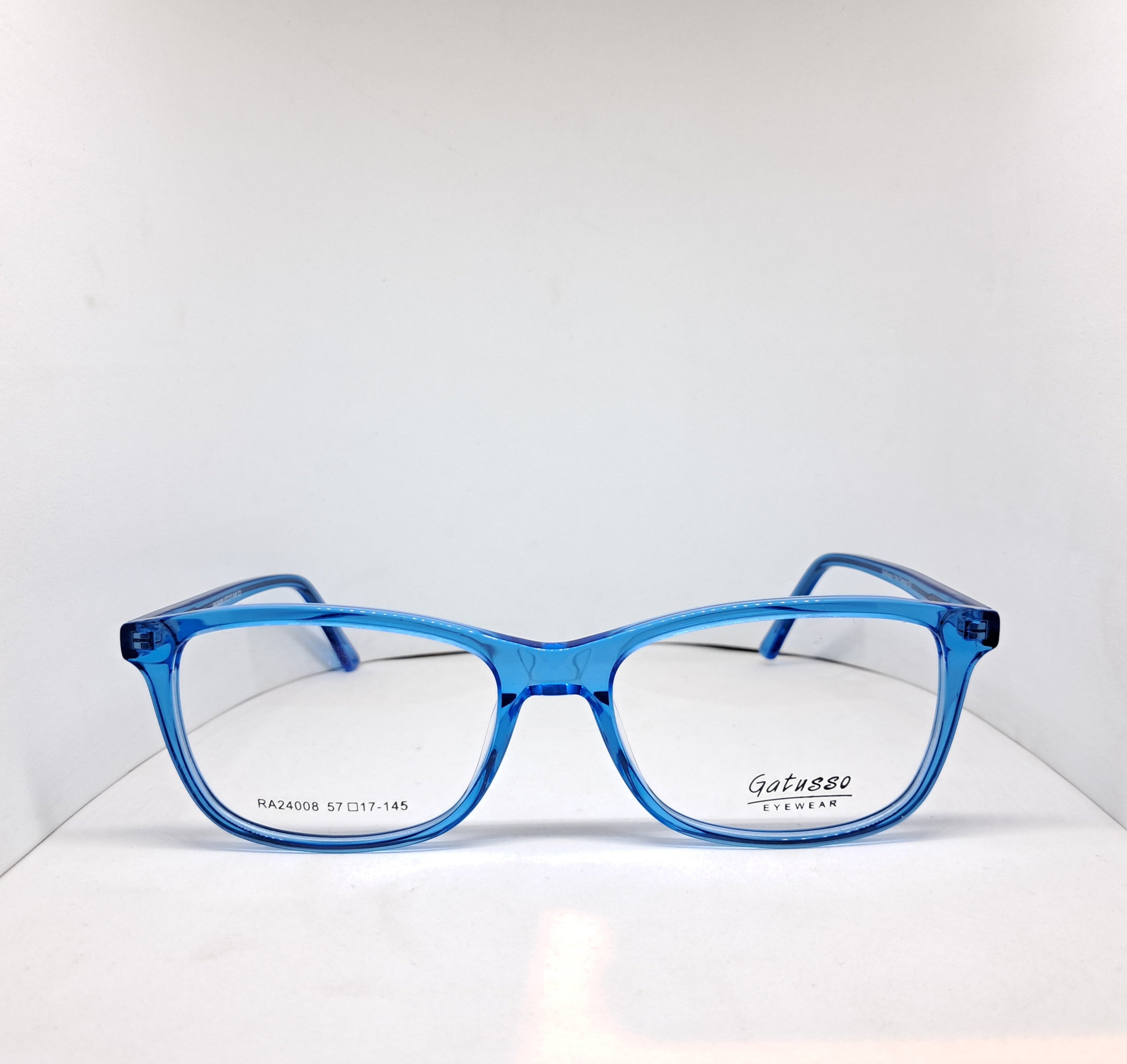 Gatusso square transparent blue
