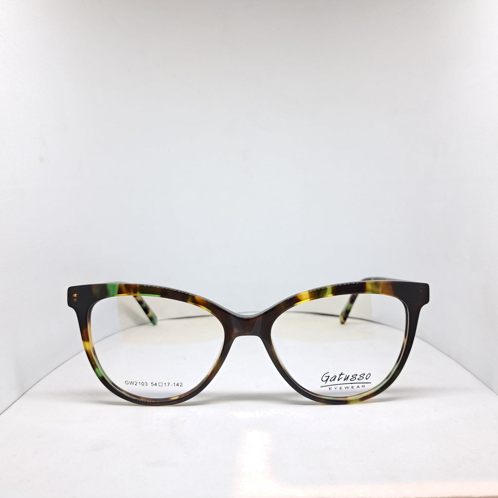 Gatusso cat-eye carey green