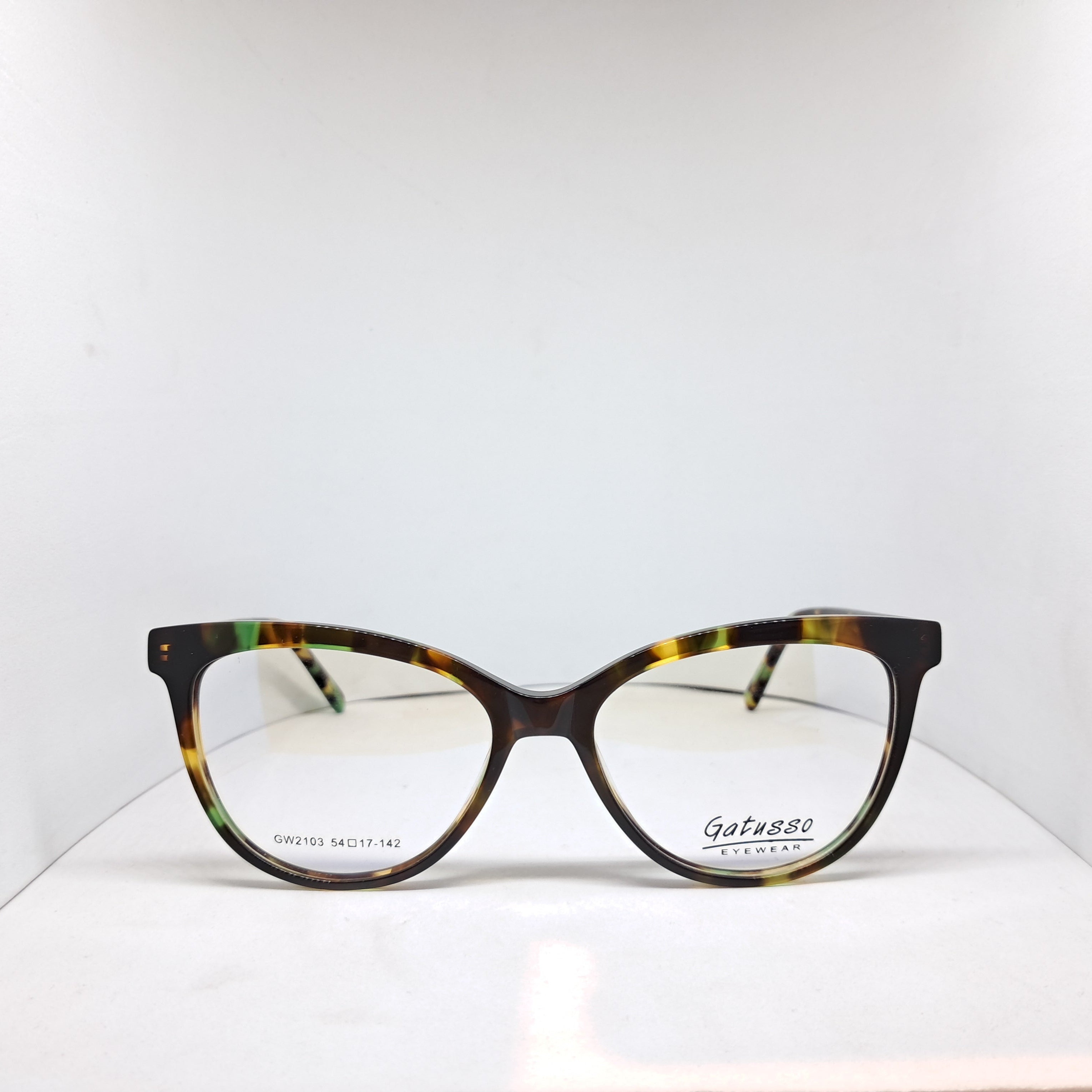 Gatusso cat-eye carey green