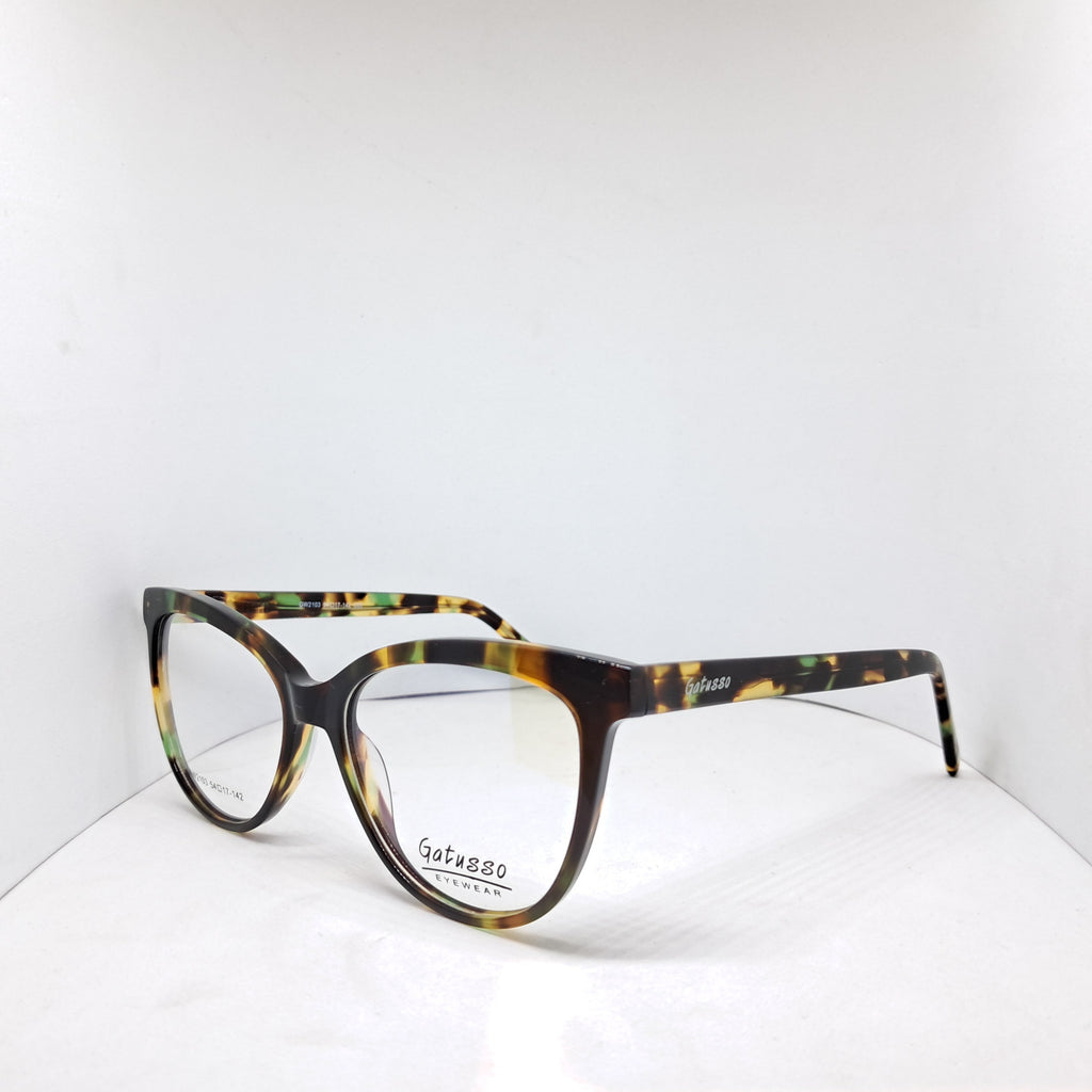 Gatusso cat-eye carey green