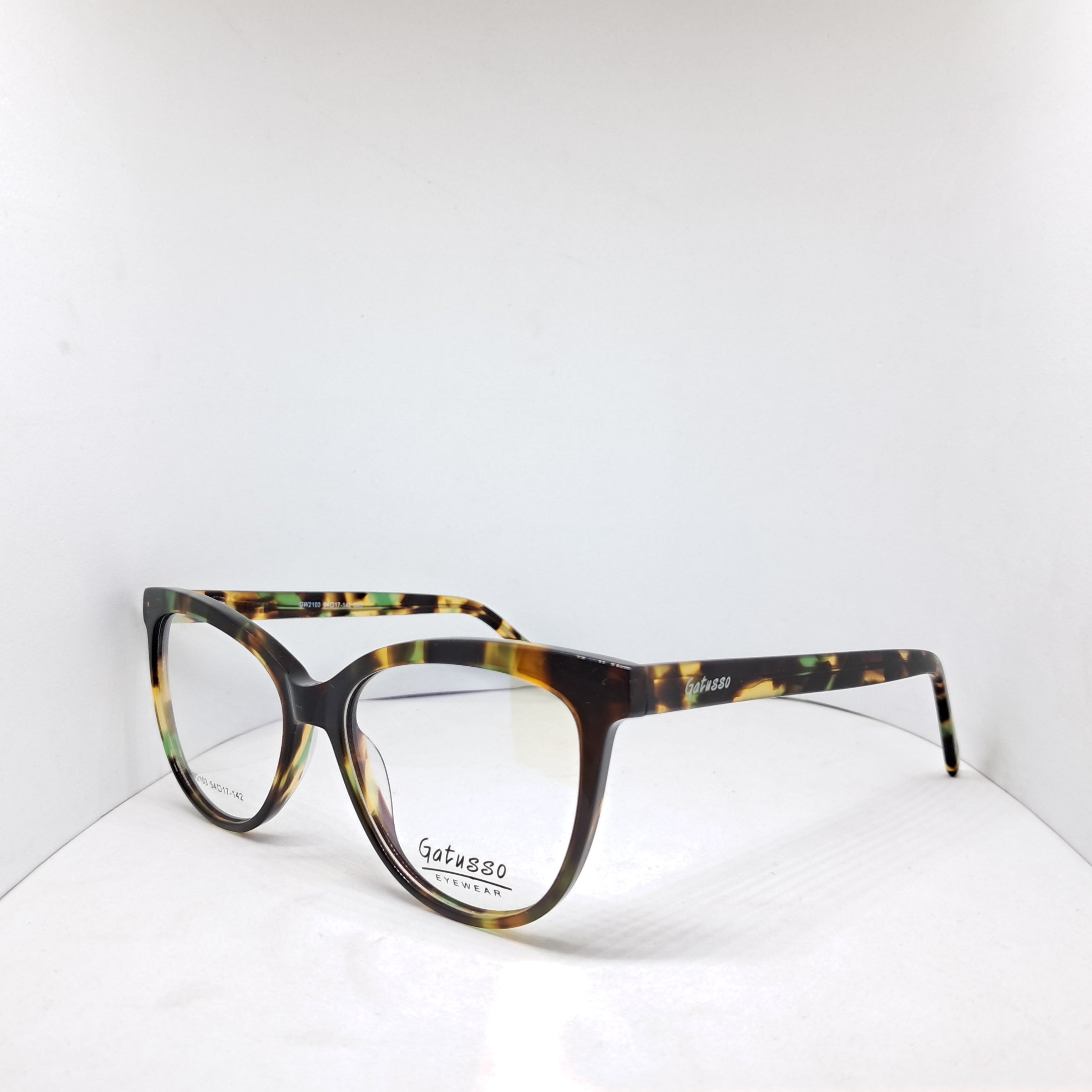 Gatusso cat-eye carey green