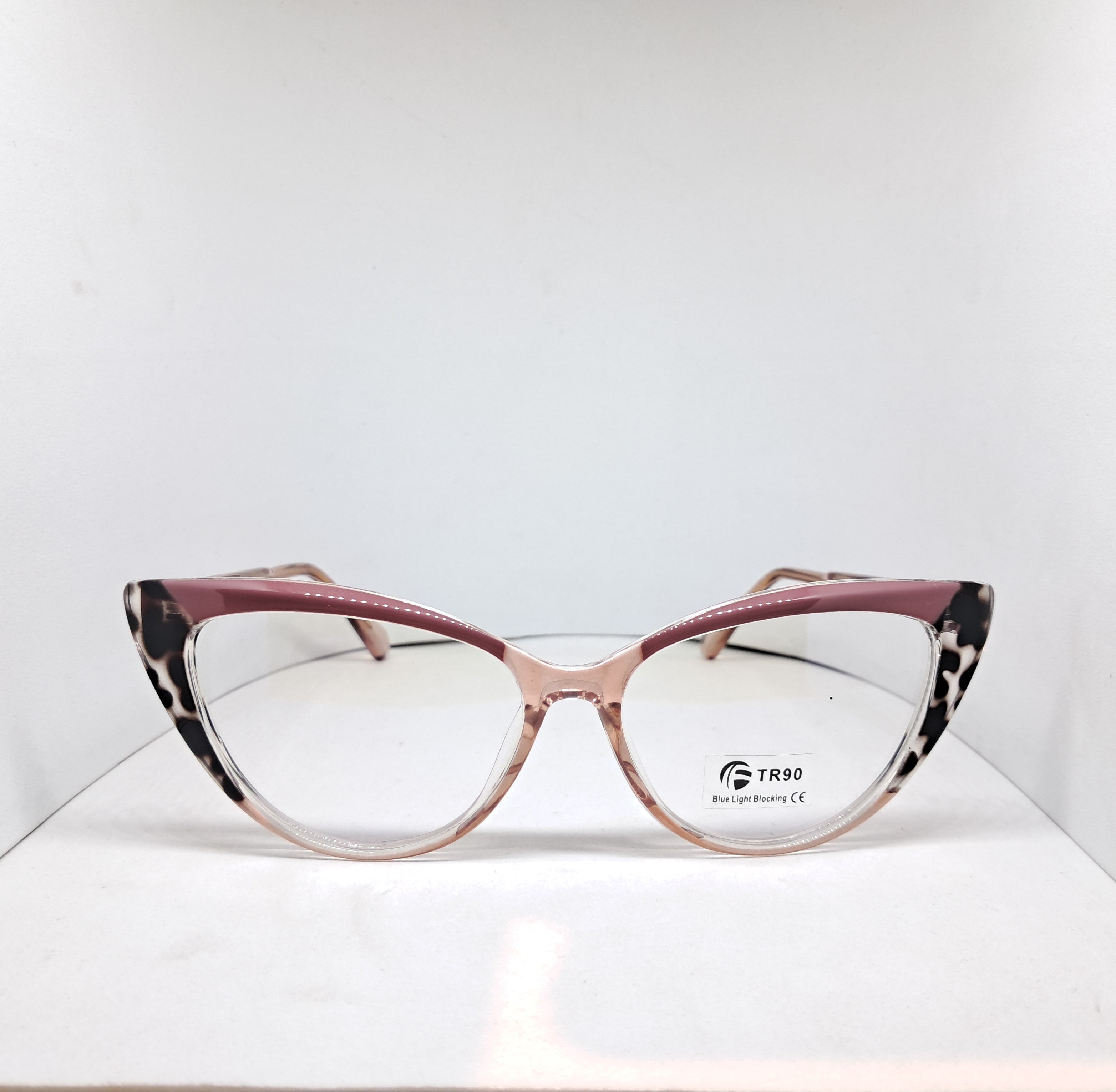 Pink cat-eye animal print