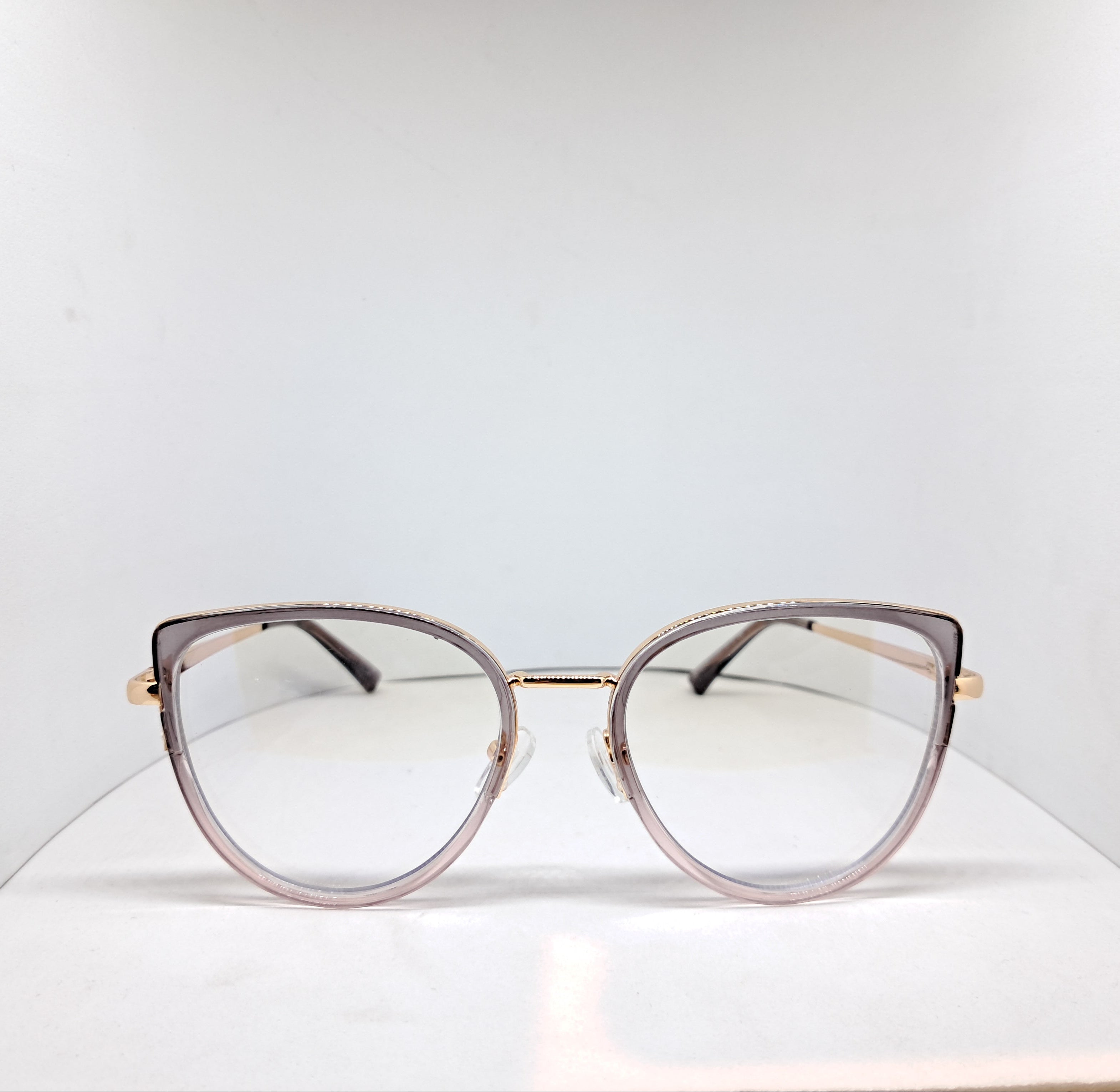 Cat-eye metallic gold/gray