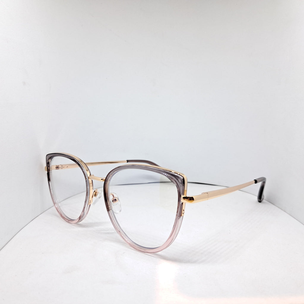 Cat-eye metallic gold/gray