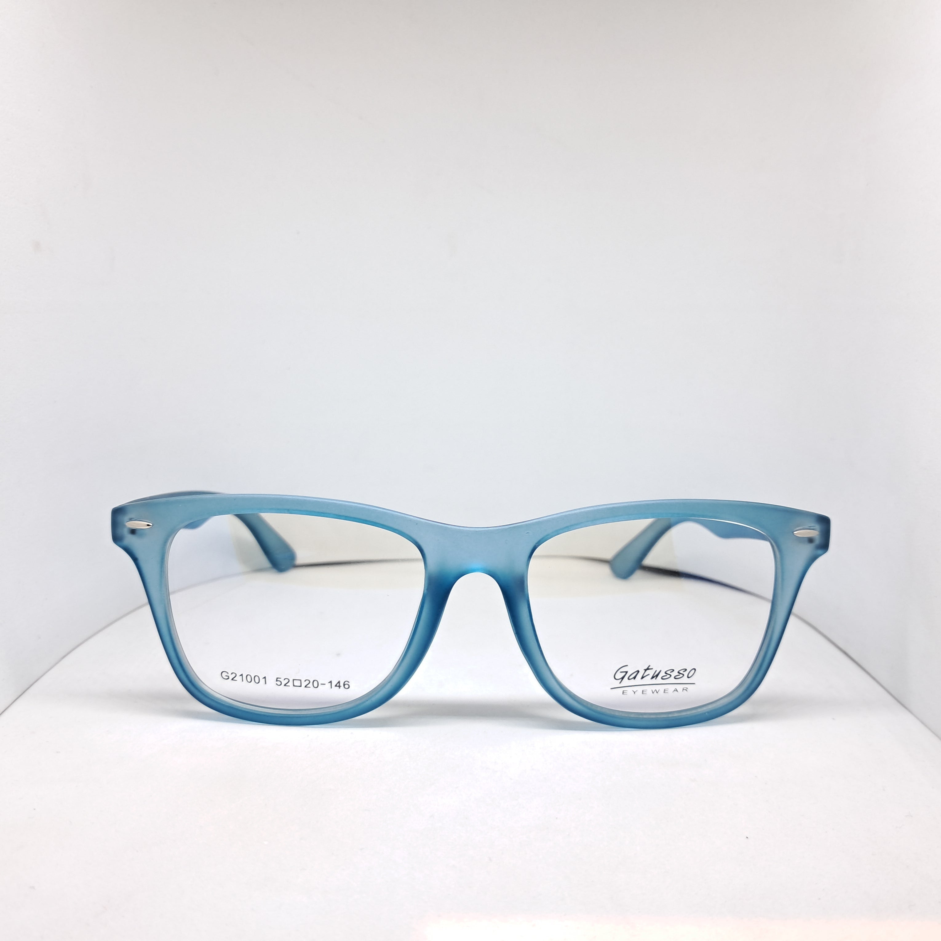 Gatusso square transparent sky-blue