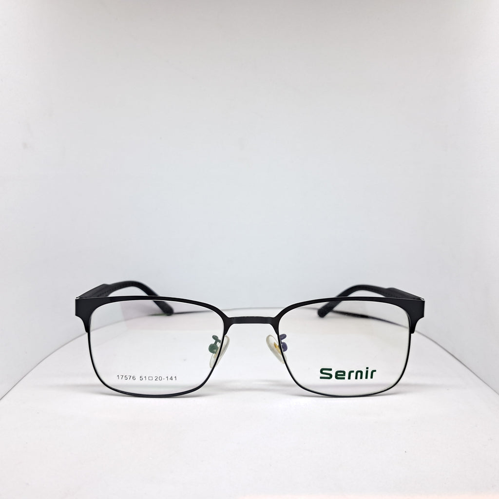 Sernir square metallic black