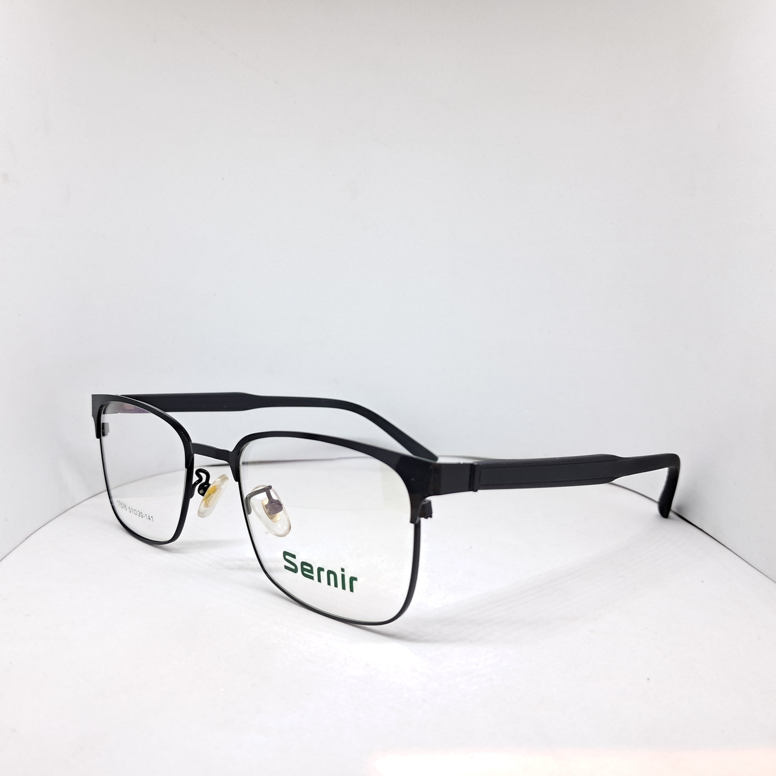 Sernir square metallic black