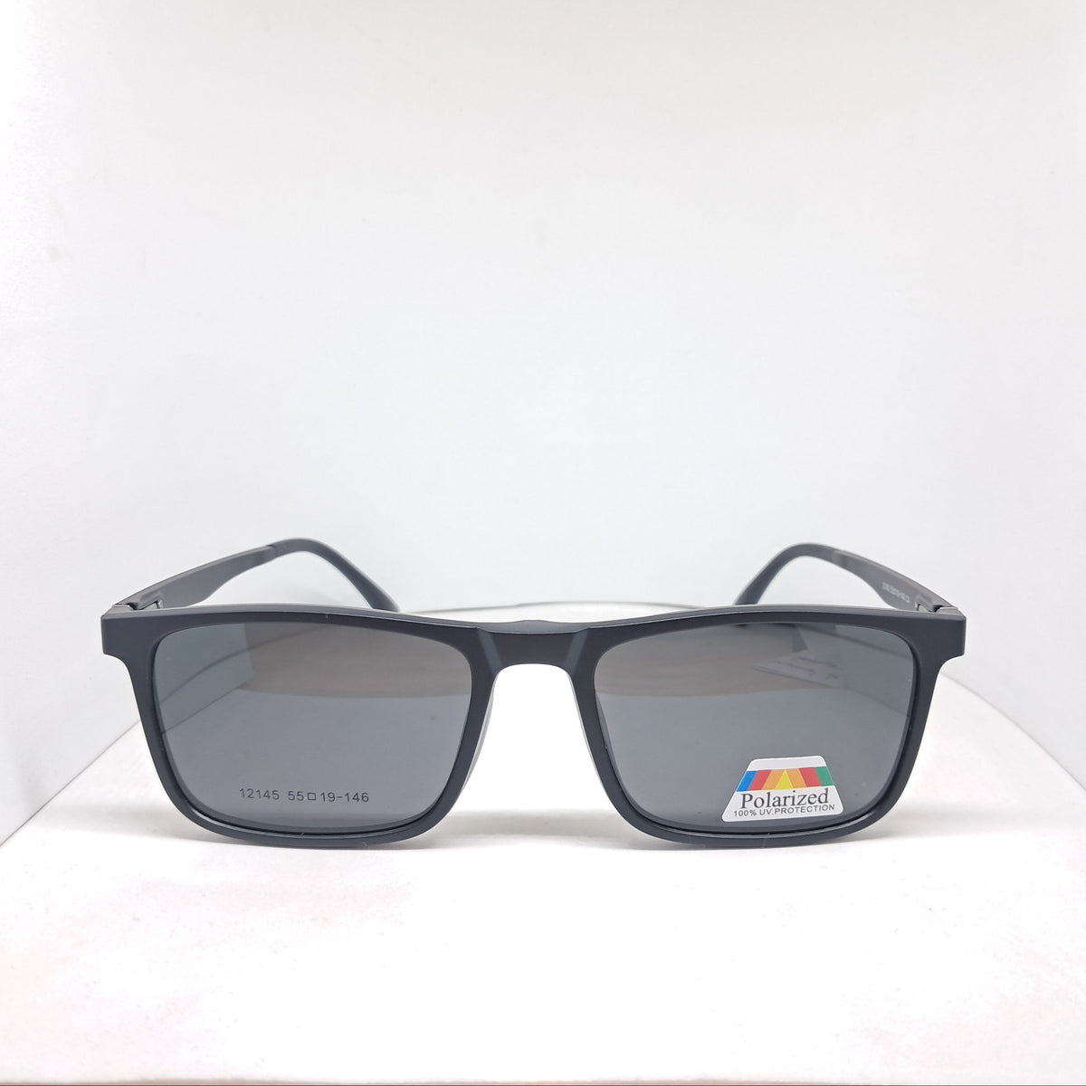 Clip-on square negros (5 micas)