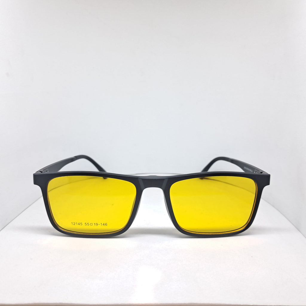 Clip-on square negros (5 micas)