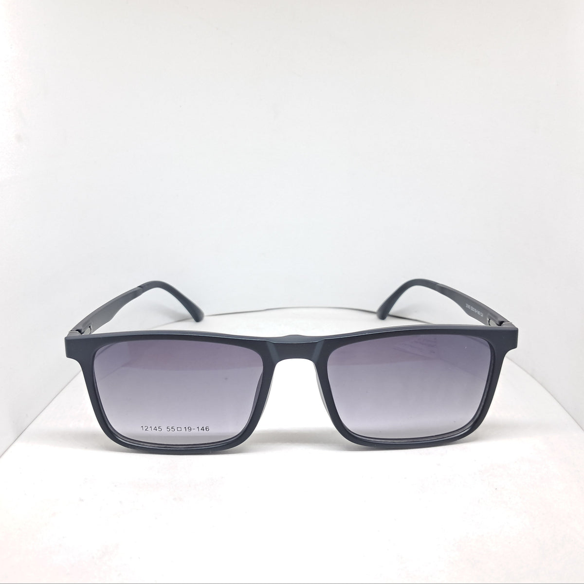 Clip-on square negros (5 micas)