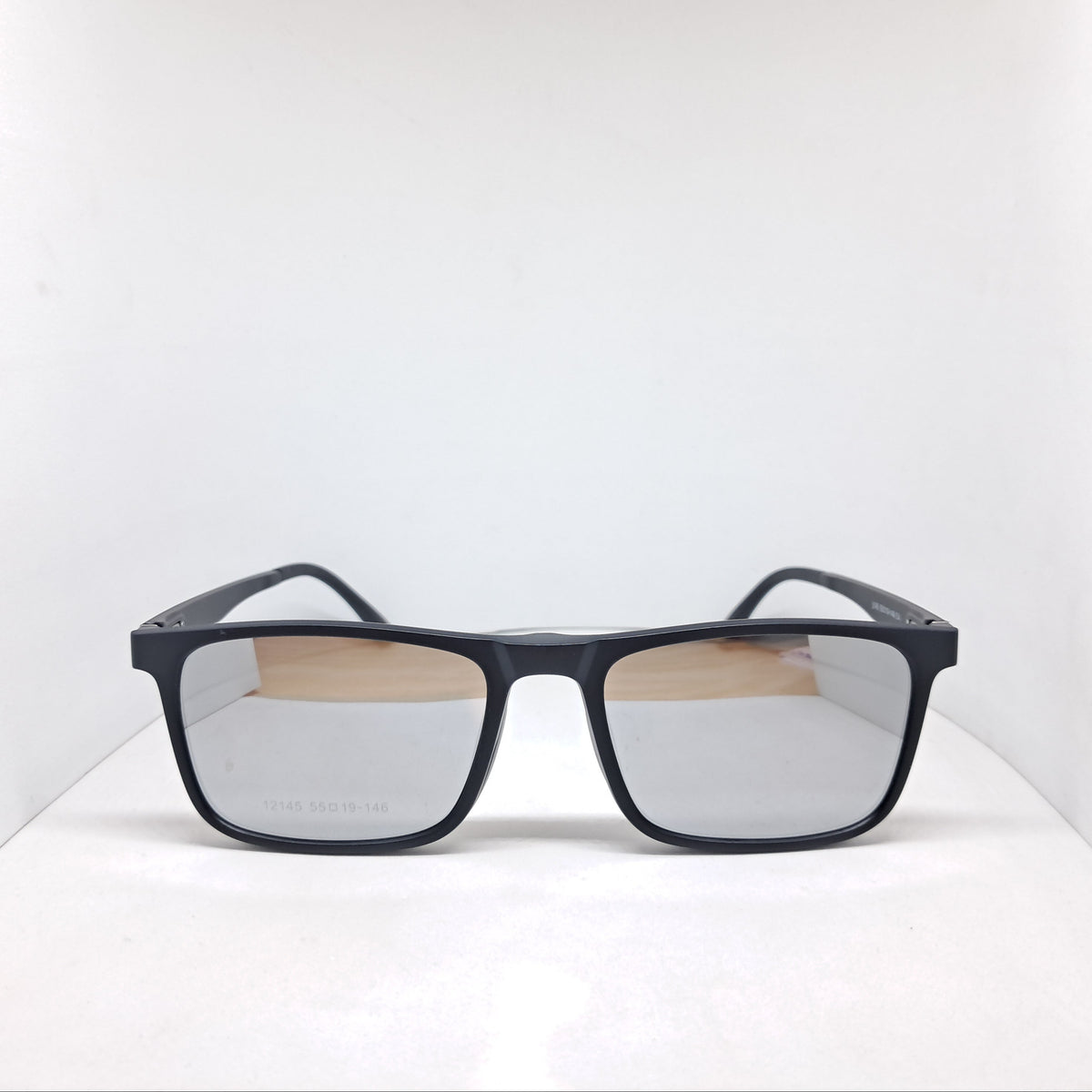 Clip-on square negros (5 micas)