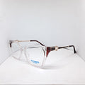Transparent cat-eye burdeo