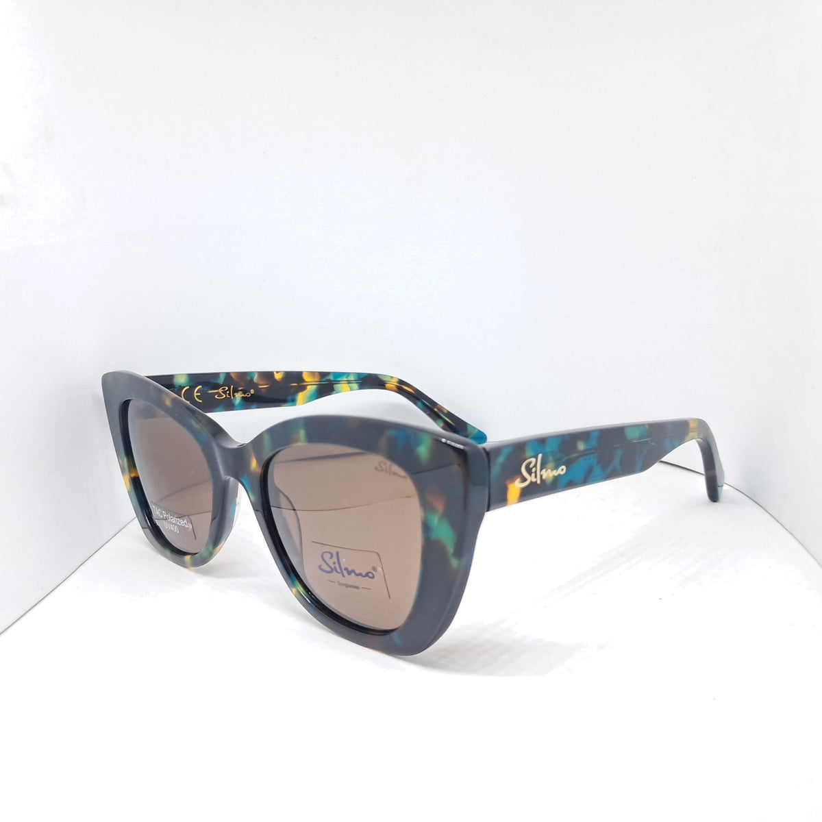 Silmo cat-eye turquoise carey