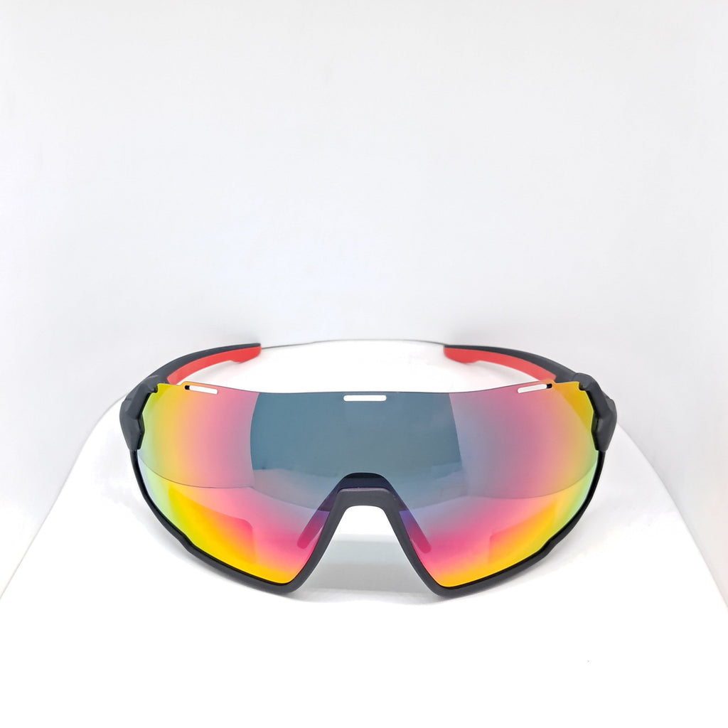 Lacrosse " Round Half Mask" black/red